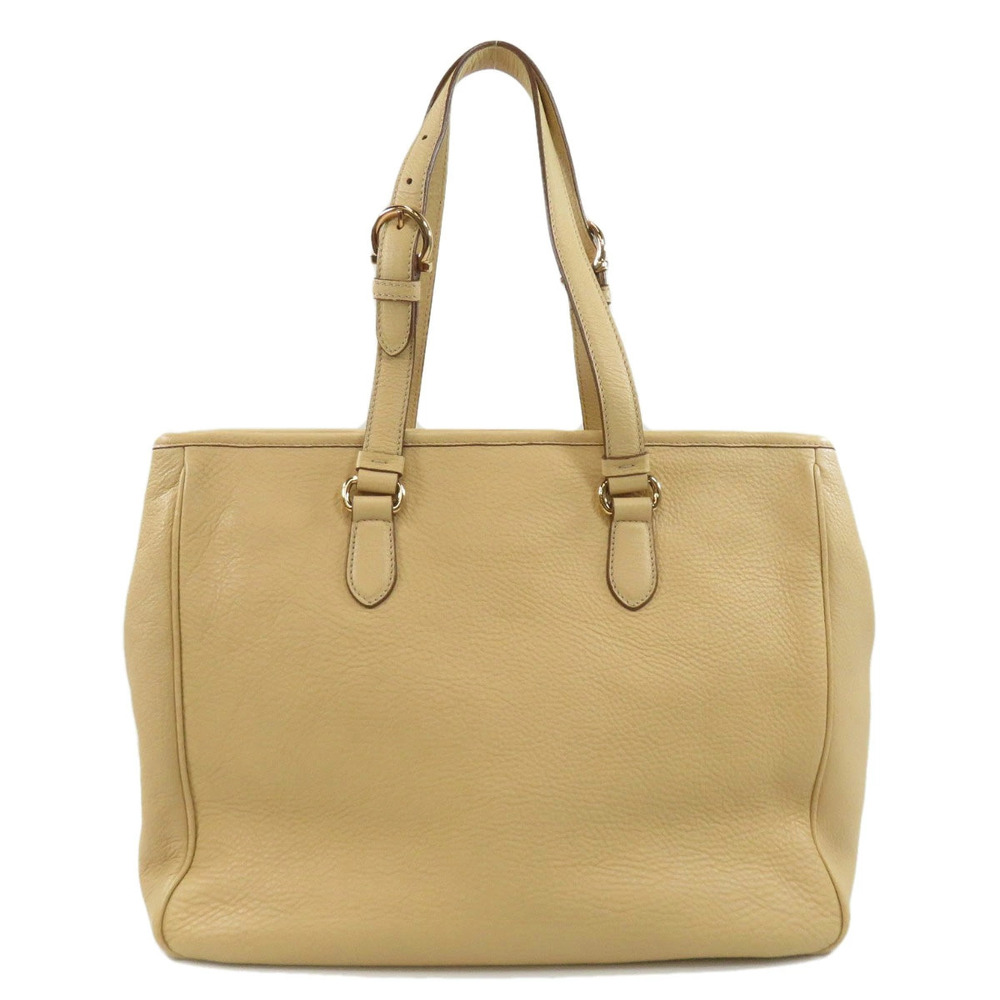 Salvatore Ferragamo Leather Tote Bag Black